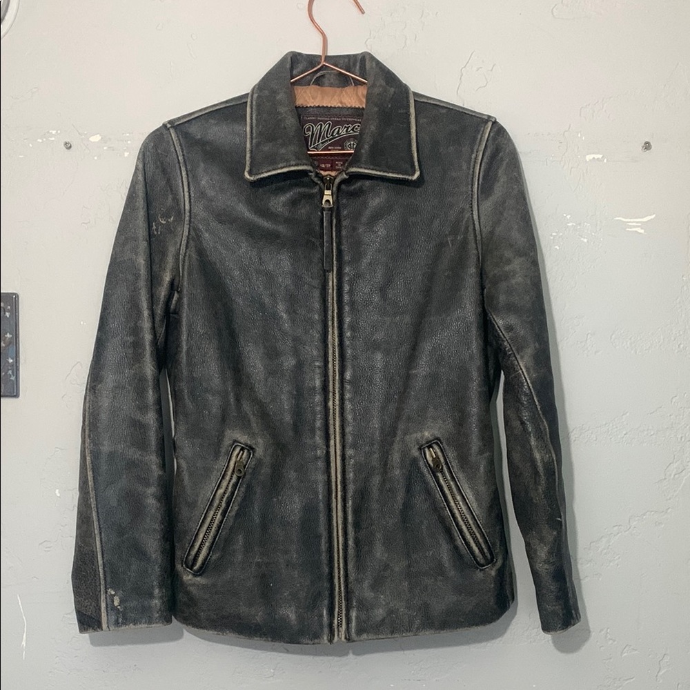 Leather Brown Vintage Jacket
